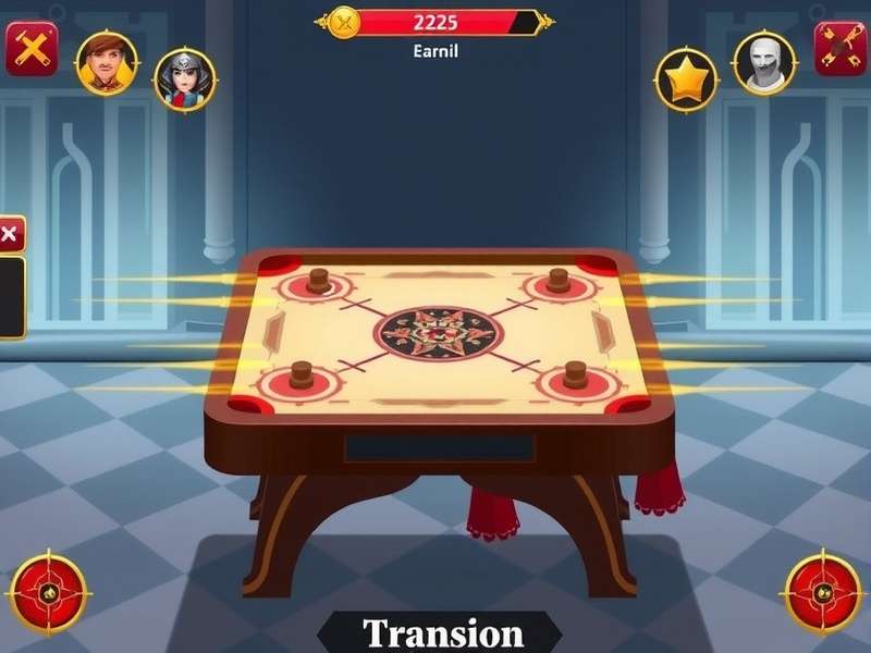 Carrom Warrior Hero tournament screen